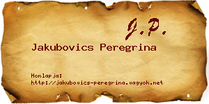 Jakubovics Peregrina névjegykártya